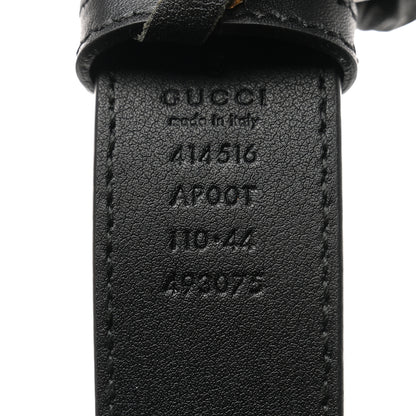 Gucci Moon Calfskin Double G 30mm Belt 110 44 Black 3 of 7