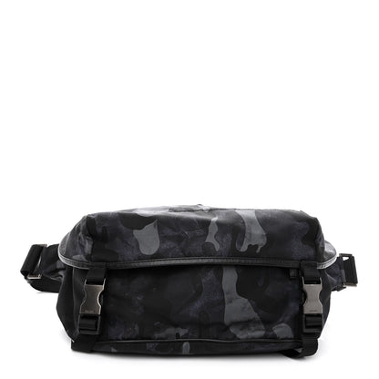 Prada Tessuto Nylon Camouflage Belt Bag Blue Grey 1 of 9