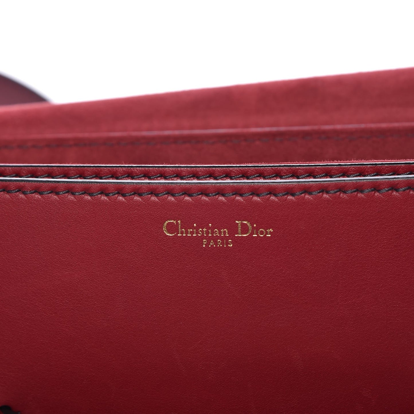 Calfskin Dio(r)evolution Flap Bag Red