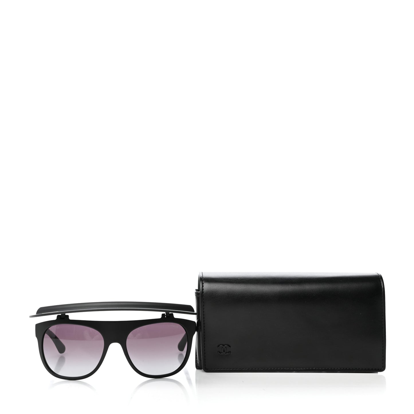Acetate Visor Sunglasses 71046 Matte Black