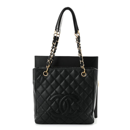 Chanel Caviar Quilted Petit Shopping Tote PST Black 11 of 11