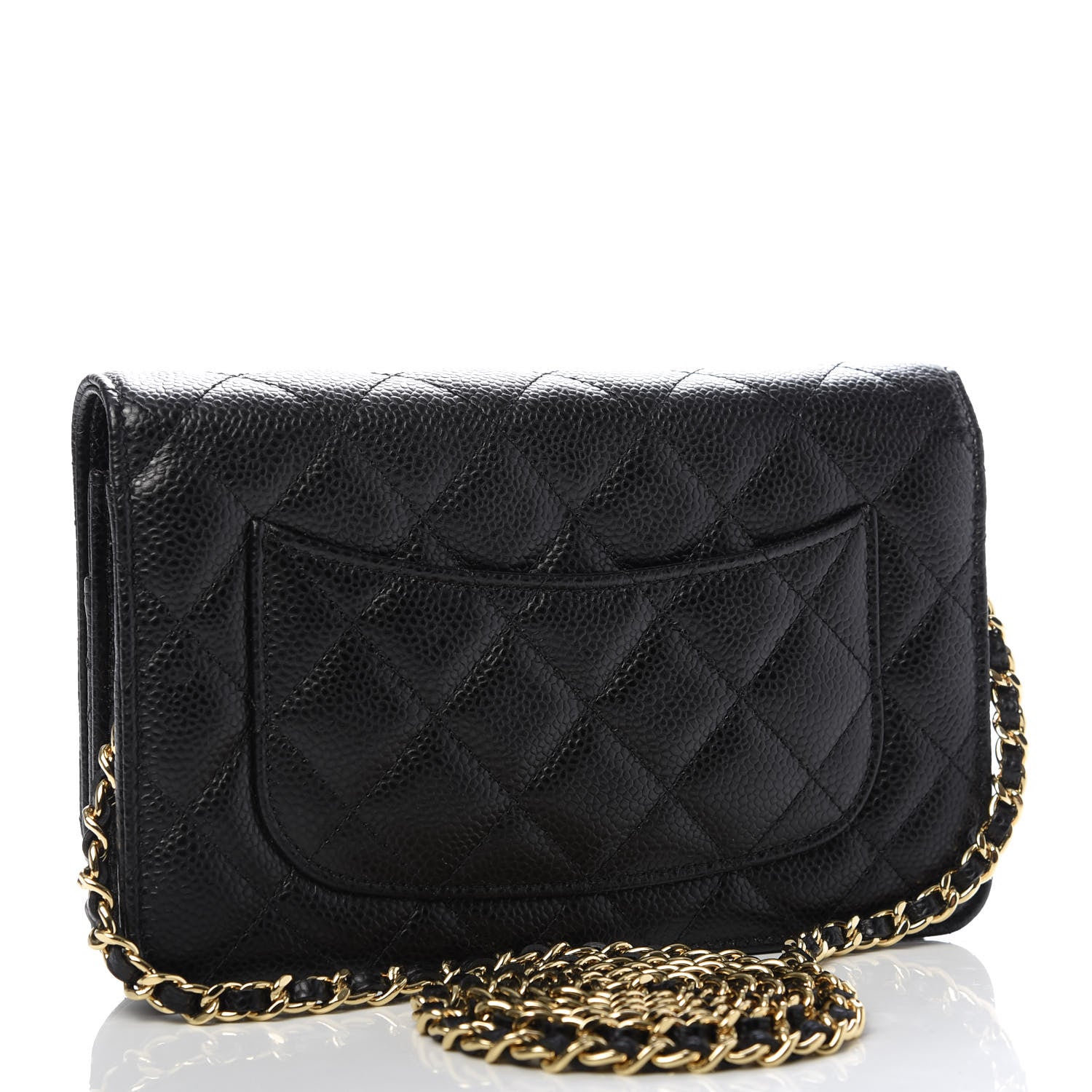 Chanel Caviar Quilted Wallet On Chain WOC Black 3 of 10