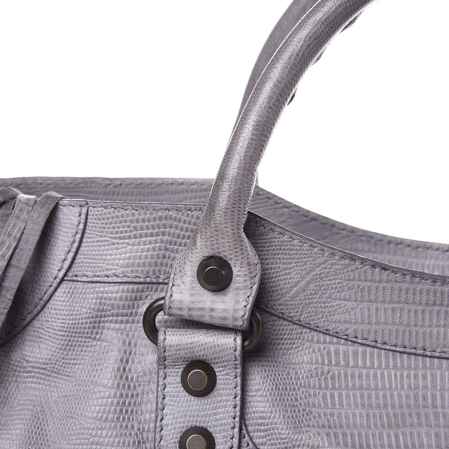 Agneau Lizard Embossed City Fer