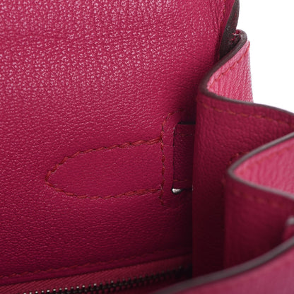 Hermes Chevre Mysore Kelly Retourne 28 Rose Shocking 11 of 41