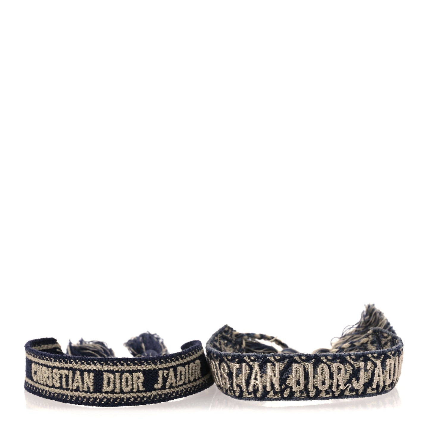 Woven Cotton J'Adior Friendship Bracelet Set Navy