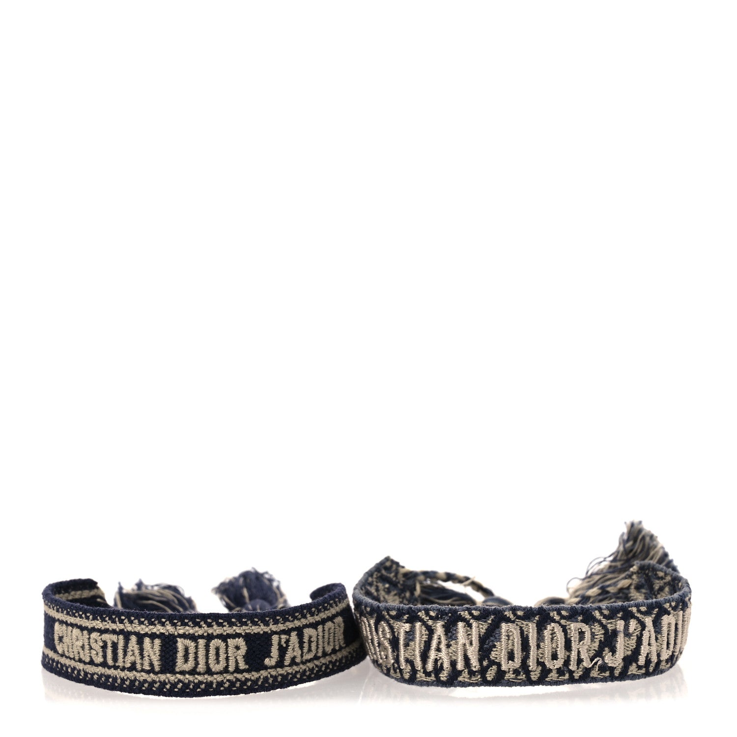 Christian Dior Woven Cotton J'Adior Friendship Bracelet Set Navy 5 of 7
