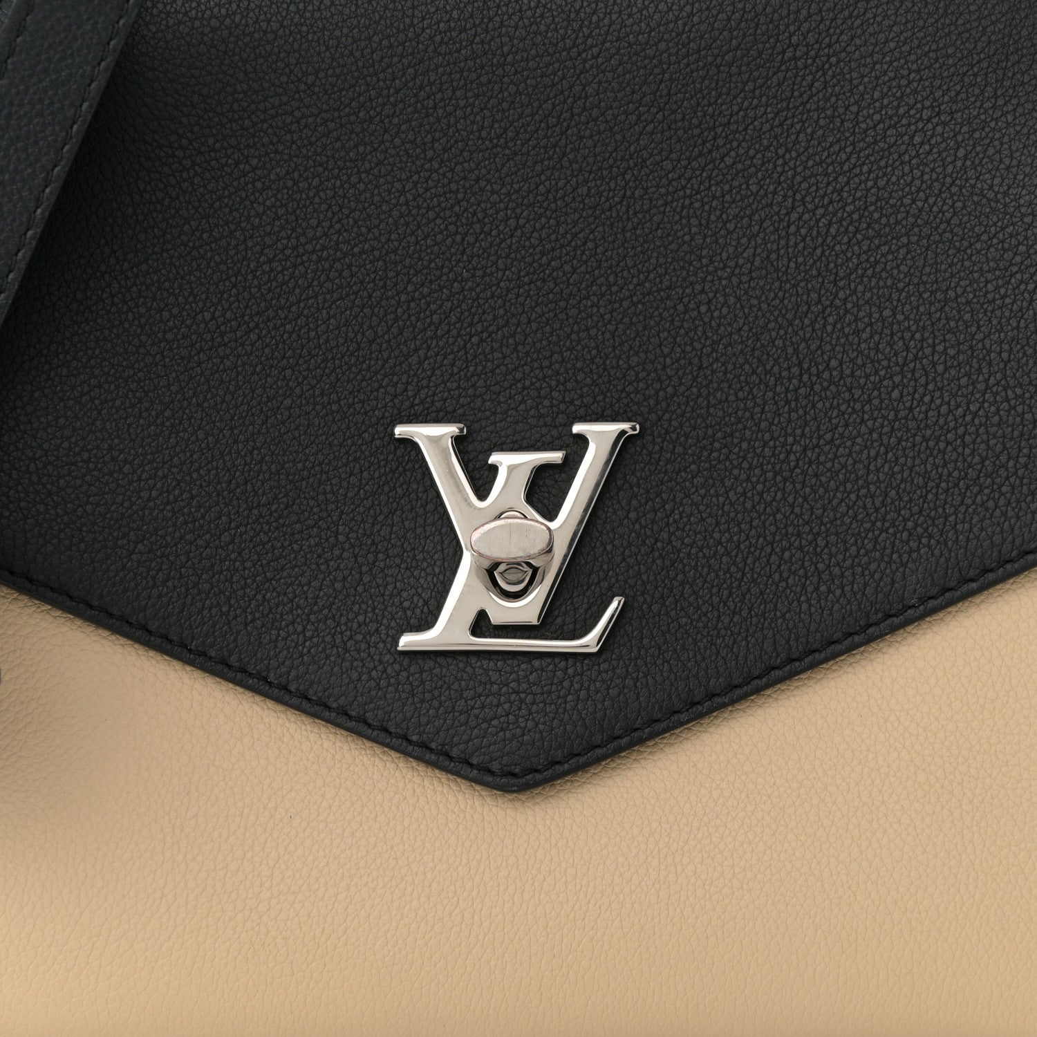 Louis Vuitton Soft Calfskin My Lockme Top Handle Vanille Black 9 of 13
