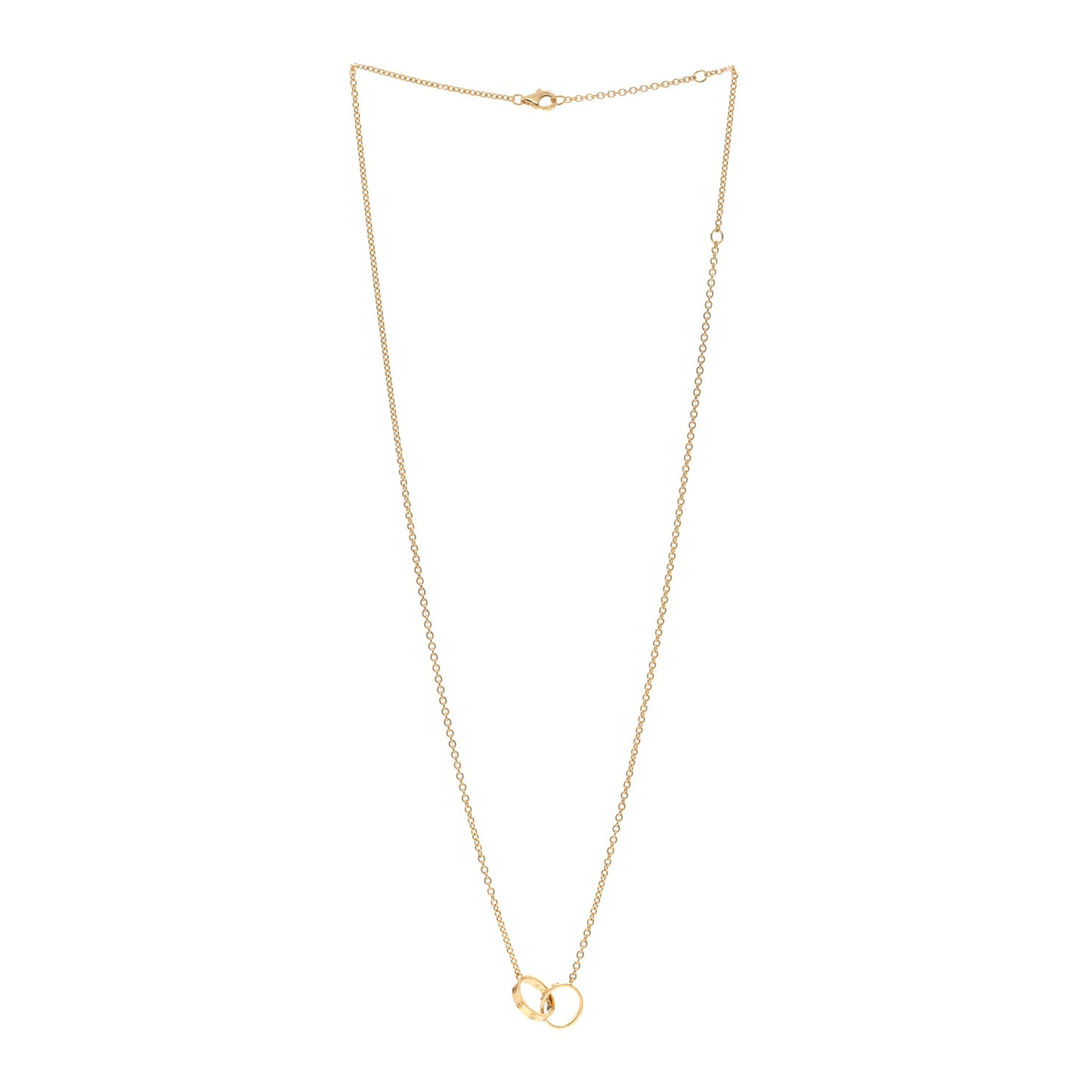 18K Yellow Gold Interlocking LOVE Necklace