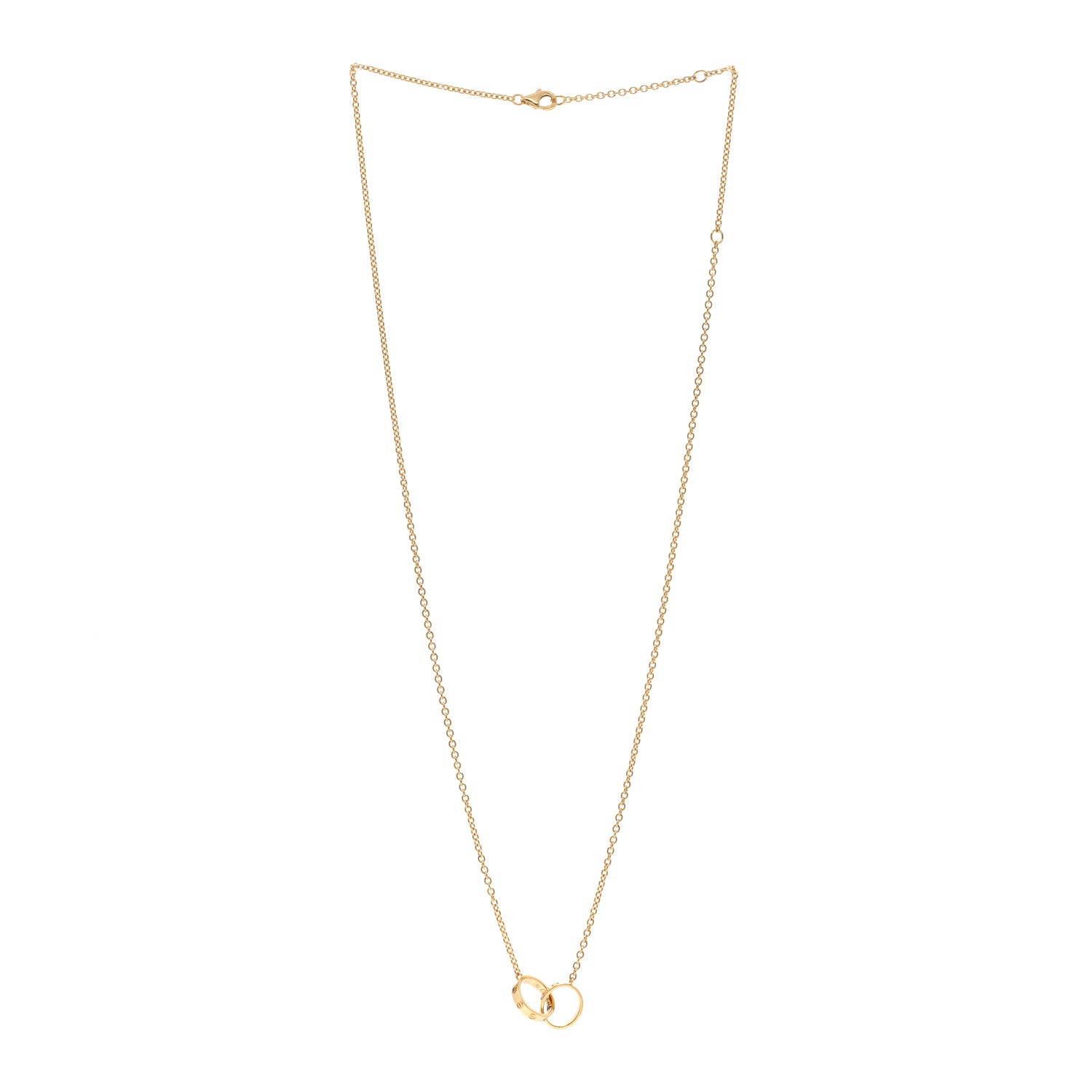 Cartier 18K Yellow Gold Interlocking LOVE Necklace 3 of 5