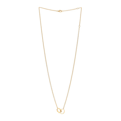 Cartier 18K Yellow Gold Interlocking LOVE Necklace 3 of 5