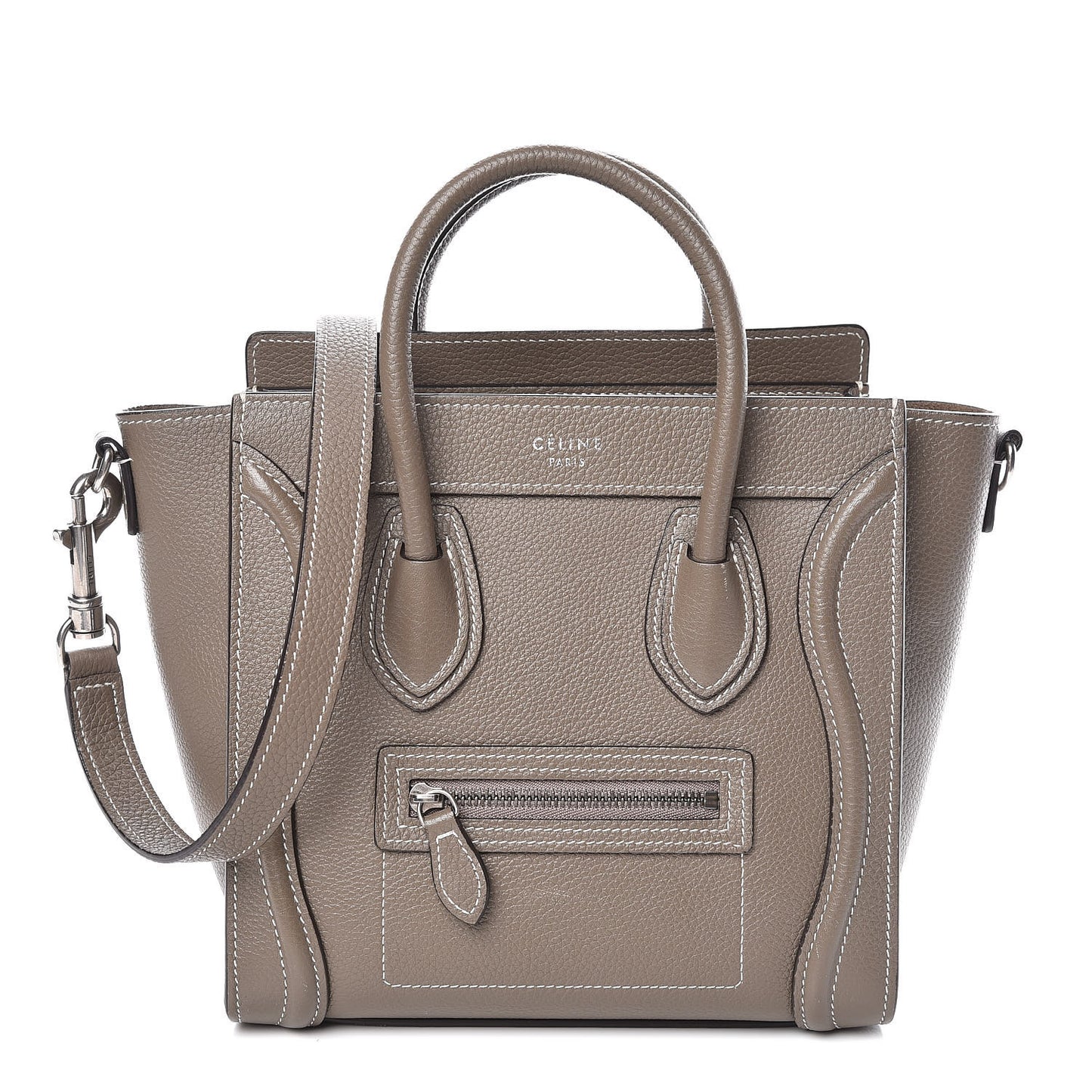 Drummed Calfskin Nano Luggage Souris
