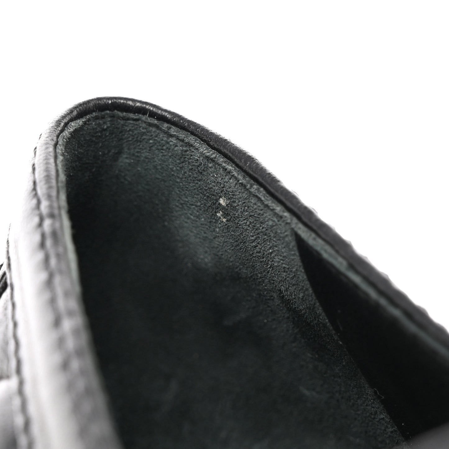 Lambskin Quilted CC Heart Loafers 38 Black