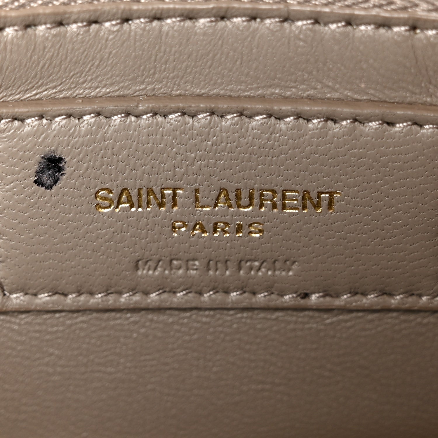 Saint Laurent Smooth Calfskin Le Maillon Satchel Greyish Brown 6 of 10