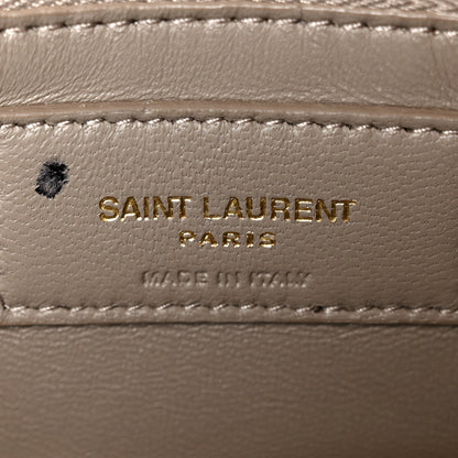 Saint Laurent Smooth Calfskin Le Maillon Satchel Greyish Brown 6 of 10