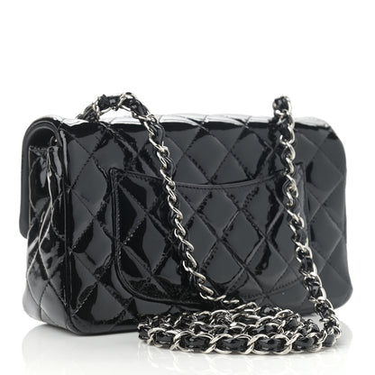 Chanel Patent Calfskin Quilted Mini Rectangular Flap Black 3 of 11