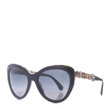 Chanel Polarized Bijou Cat Eye Sunglasses 5354 Navy 1 of 7