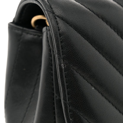 Chanel Lambskin Chevron Quilted Mini Rectangular Flap Black 12 of 12