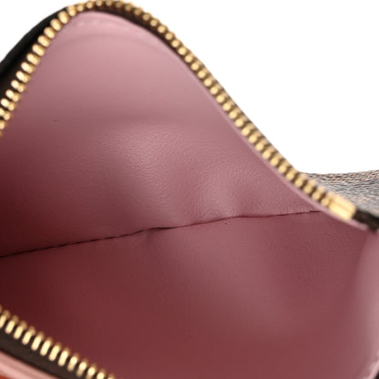 Louis Vuitton Damier Ebene Victorine Wallet Rose Ballerine 7 of 10
