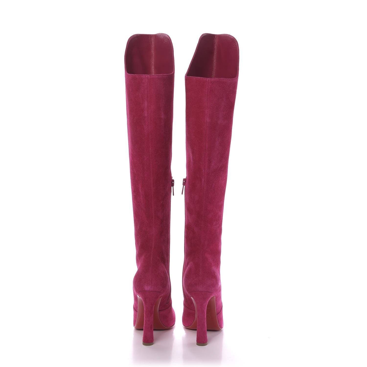 Christian Louboutin Veau Velours Eleonor Tall Boots 37 Bomba 5 of 8