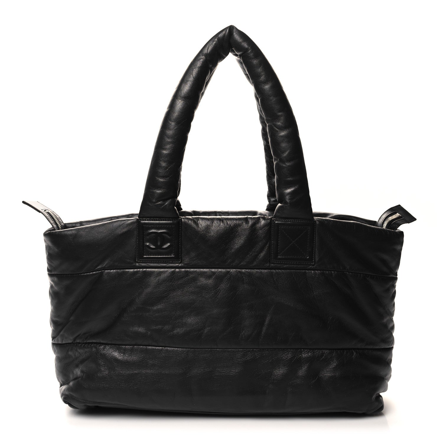Chanel Lambskin COCO Cocoon Medium Zipped Tote Black 1 of 10