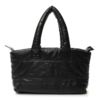 Chanel Lambskin COCO Cocoon Medium Zipped Tote Black 1 of 10
