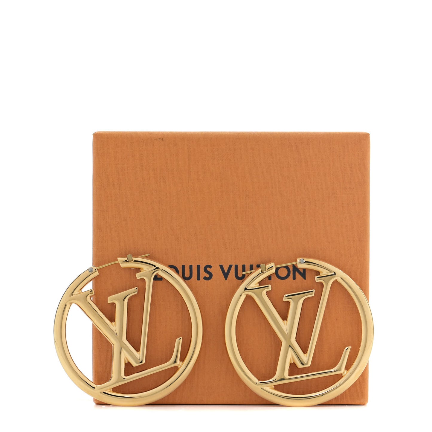 Metal Louise Hoop Earrings Gold