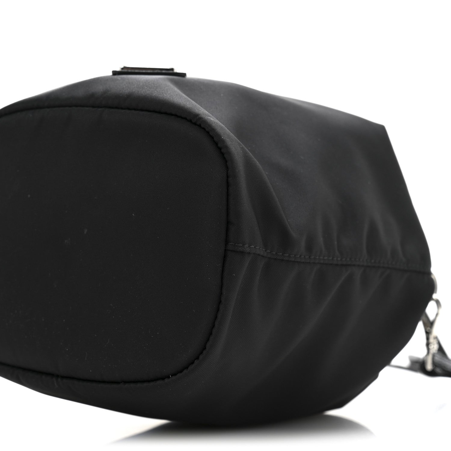 Prada Re-Nylon Saffiano Bucket Wristlet Black 10 of 11