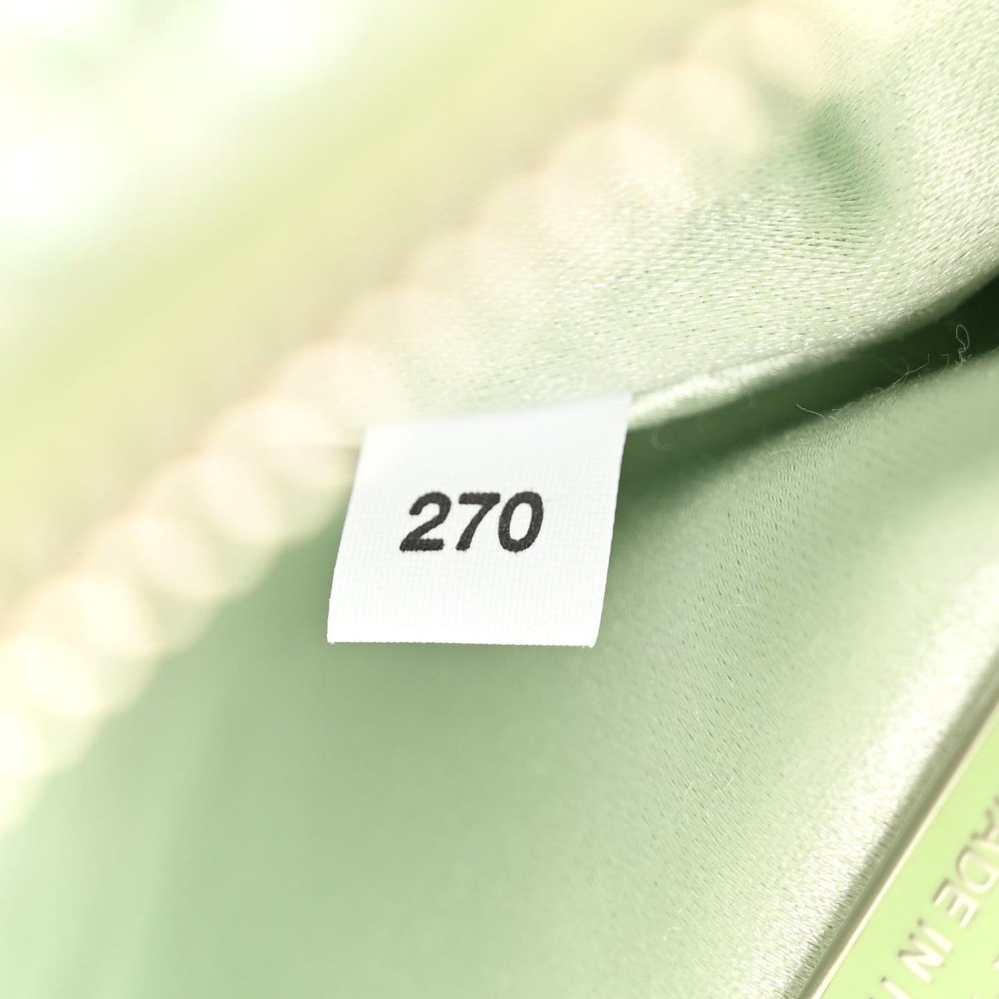 Satin Crystal Triangle Pouch Acqua