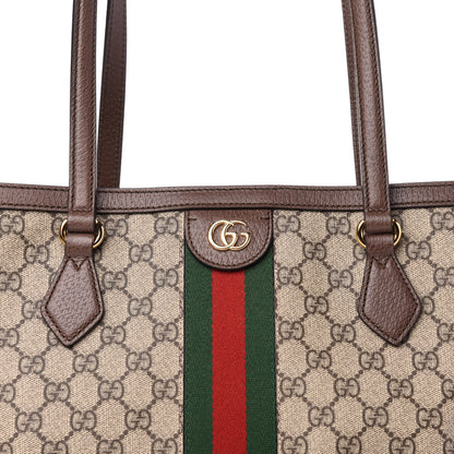 Gucci GG Supreme Monogram Medium Ophidia Shopping Tote Brown 11 of 11