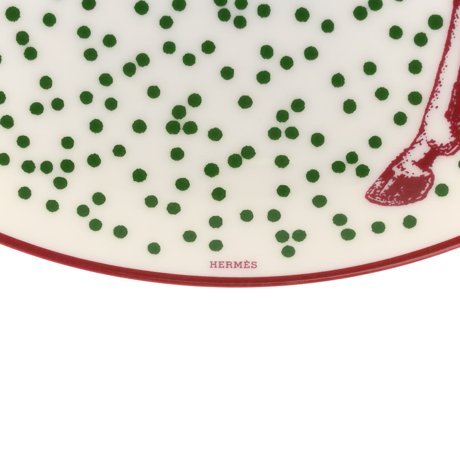 Hermes Porcelain Hippomobile Dessert Plate 5 of 5