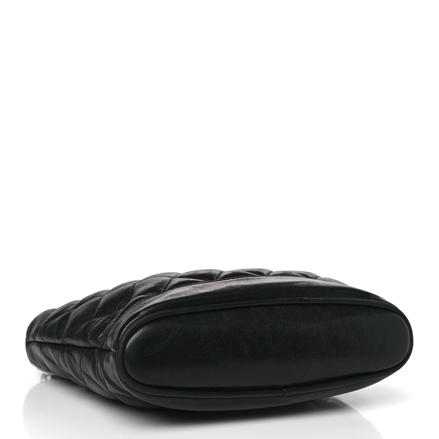 Lambskin Quilted Shopper Tote Black