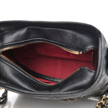 Chanel Aged Calfskin Quilted Small Gabrielle Hobo Black 5 of 11
