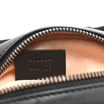 Gucci Calfskin Matelasse GG Marmont Belt Bag 85 34 Black 7 of 12
