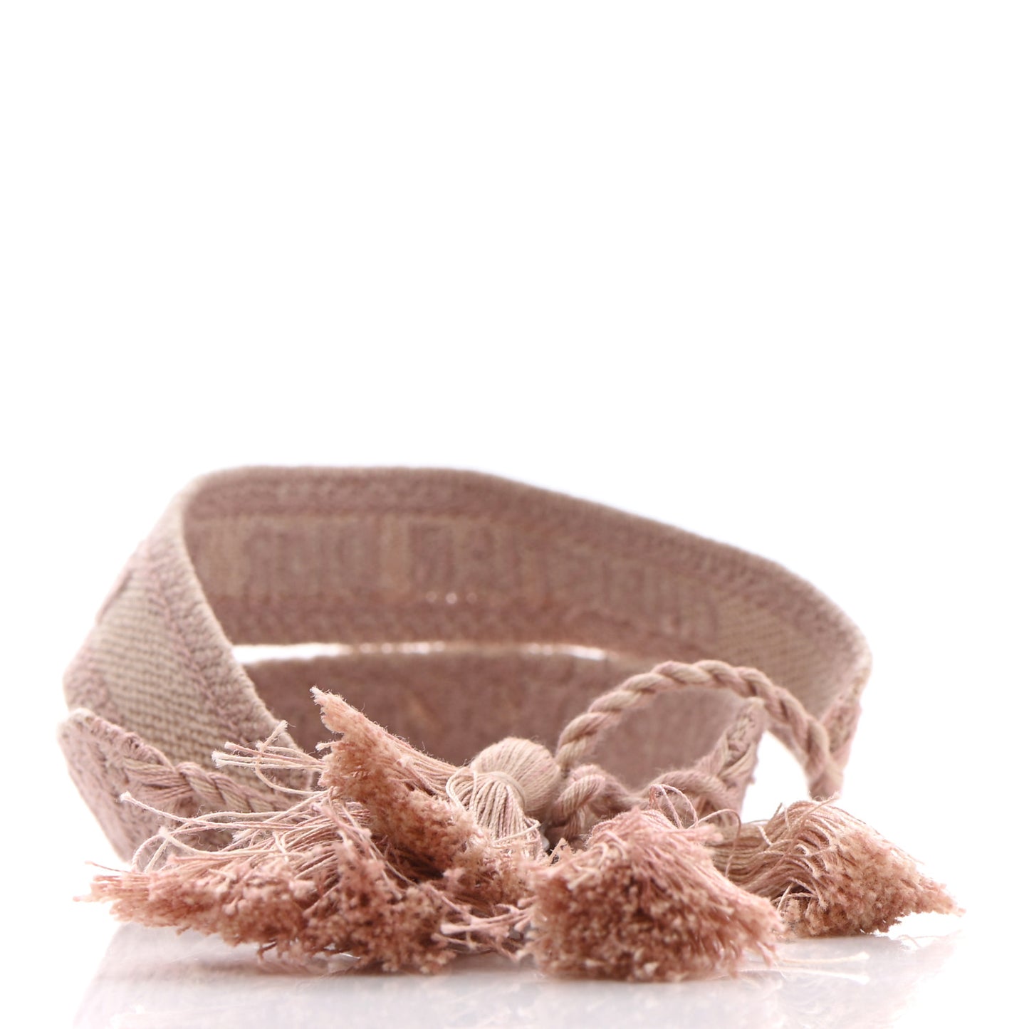 Woven Cotton J'Adior Friendship Bracelet Set Pink