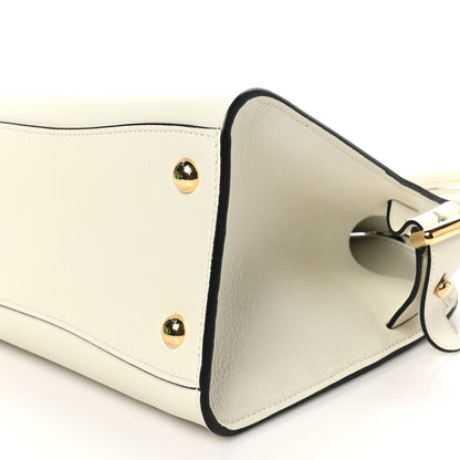 Prada Soft Grain Calfskin Medium Tote Bag White 9 of 9