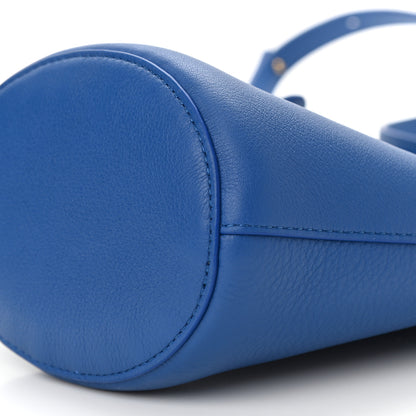 Mansur Gavriel Pebbled Calfskin Mini Zip Bucket Bag Elettrico 9 of 9