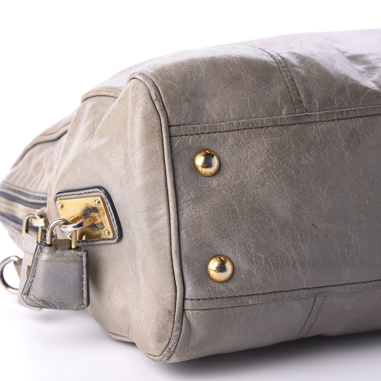 Prada Vitello Shine Bauletto Argilla 6 of 22