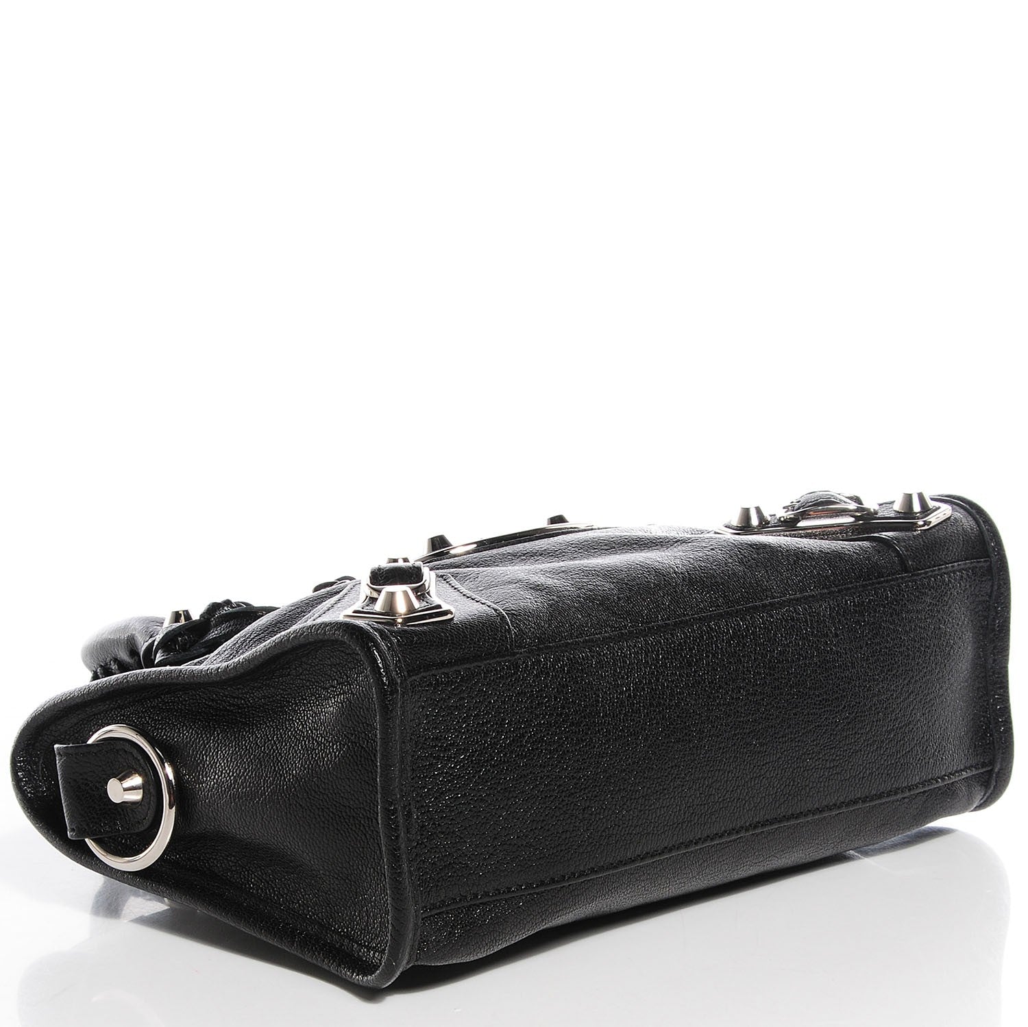 Balenciaga Chevre Silver Metallic Edge Hardware Mini City Black 10 of 15