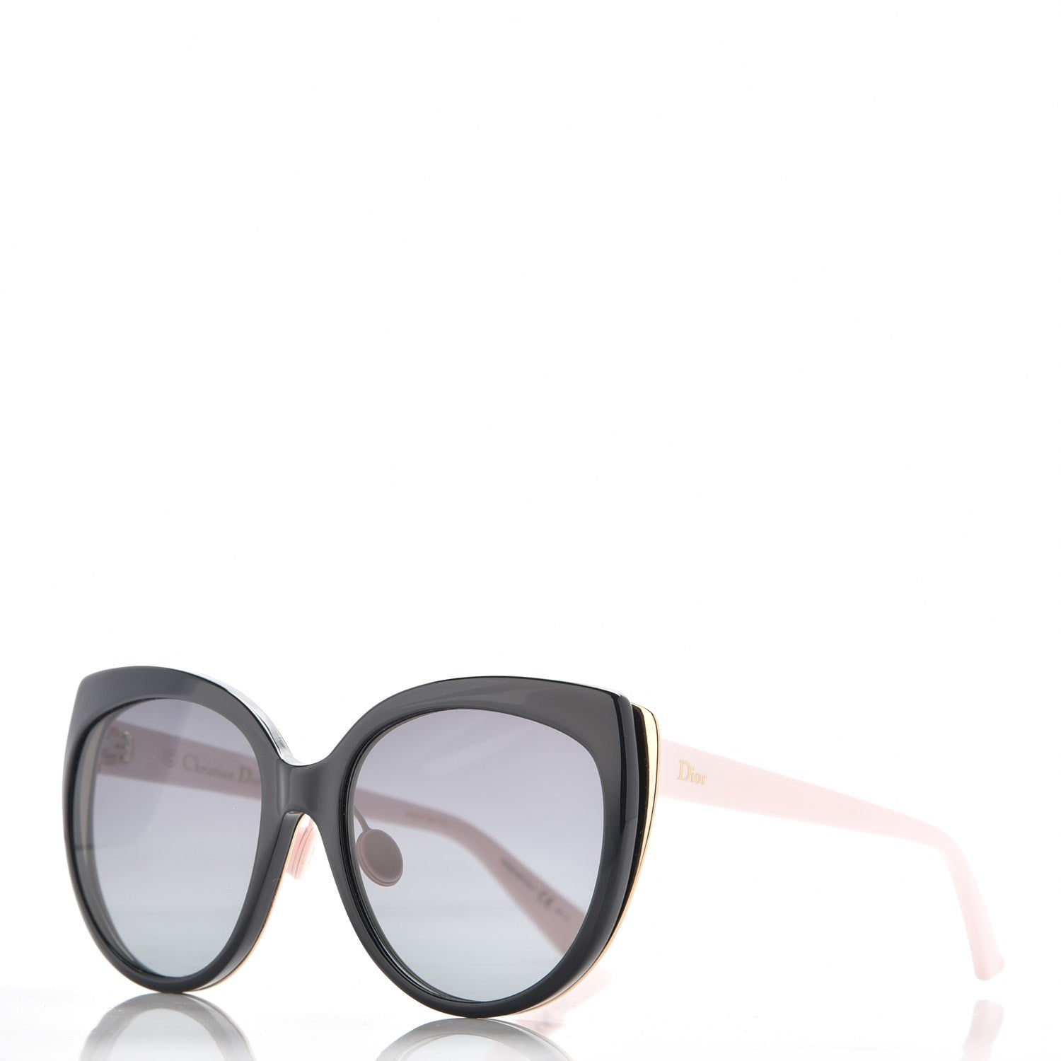 Christian Dior Acetate Diorific Sunglasses Black Pink 1 of 9