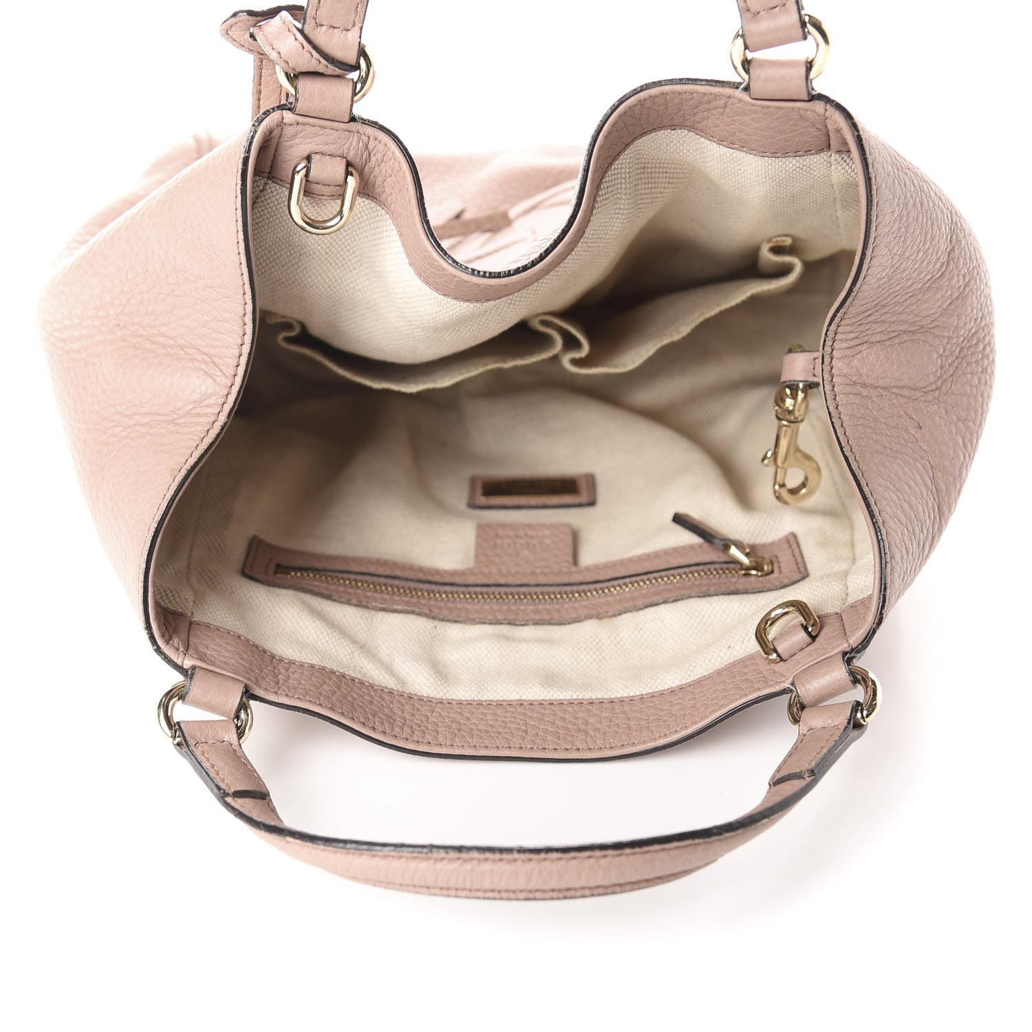 Gucci Pebbled Calfskin Small Soho Shoulder Bag Light Pink 5 of 19