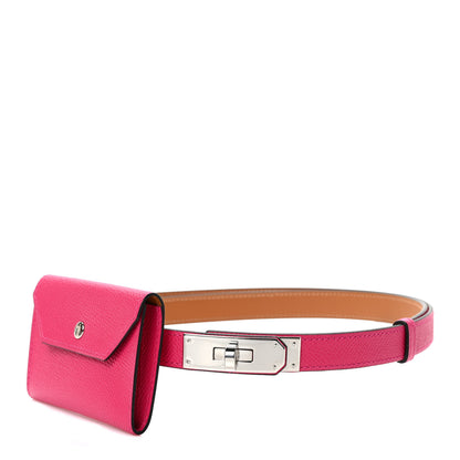 Hermes Epsom Kelly Pocket Belt Rose Mexico 1 of 5
