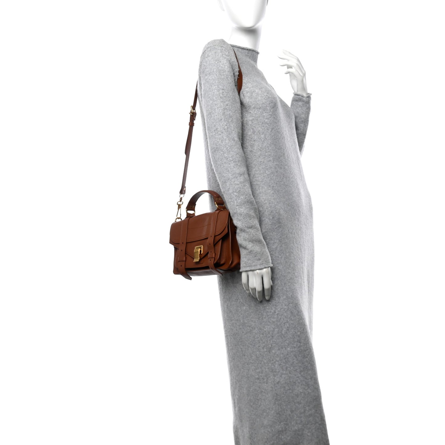 Lambskin Tiny PS1 Satchel Saddle