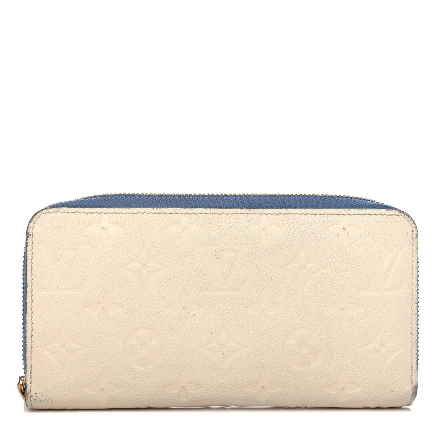 Louis Vuitton Empreinte Zippy Wallet Denim Creme 1 of 8