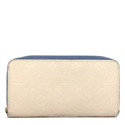 Louis Vuitton Empreinte Zippy Wallet Denim Creme 1 of 8