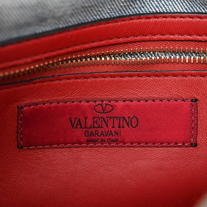Valentino Garavani Denim Medium Rockstud Spike Shoulder Bag Denim 6 of 10