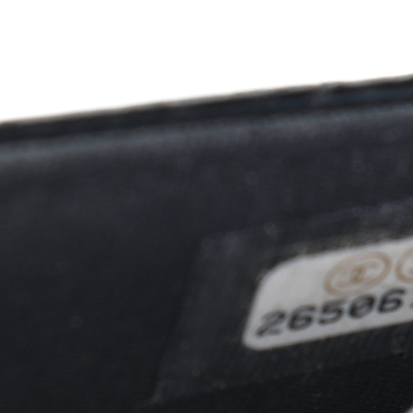 Goatskin Stitched Golden CC Wallet on Chain WOC Black
