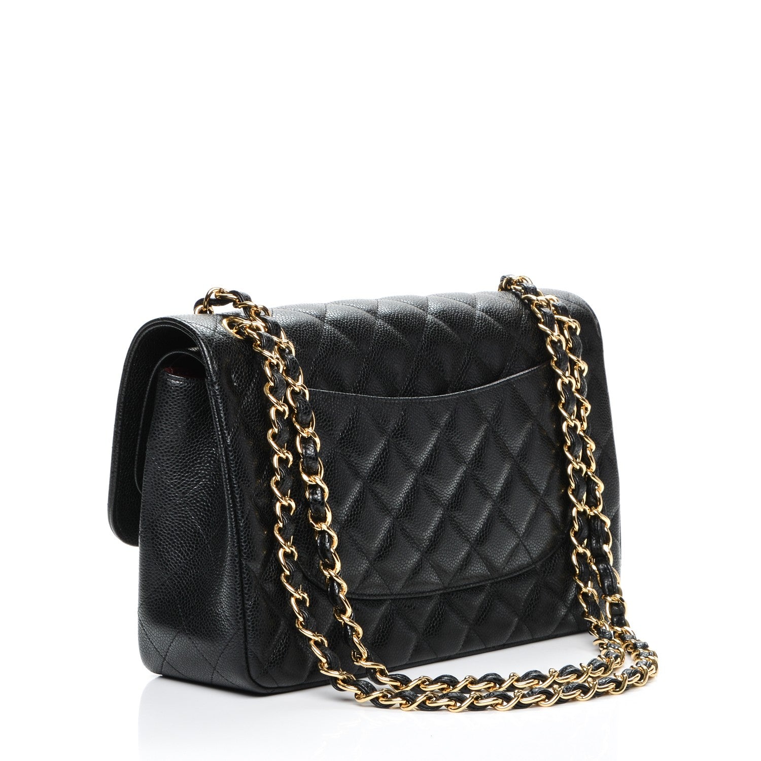 Chanel Caviar Quilted Jumbo Double Flap Black 3 of 8