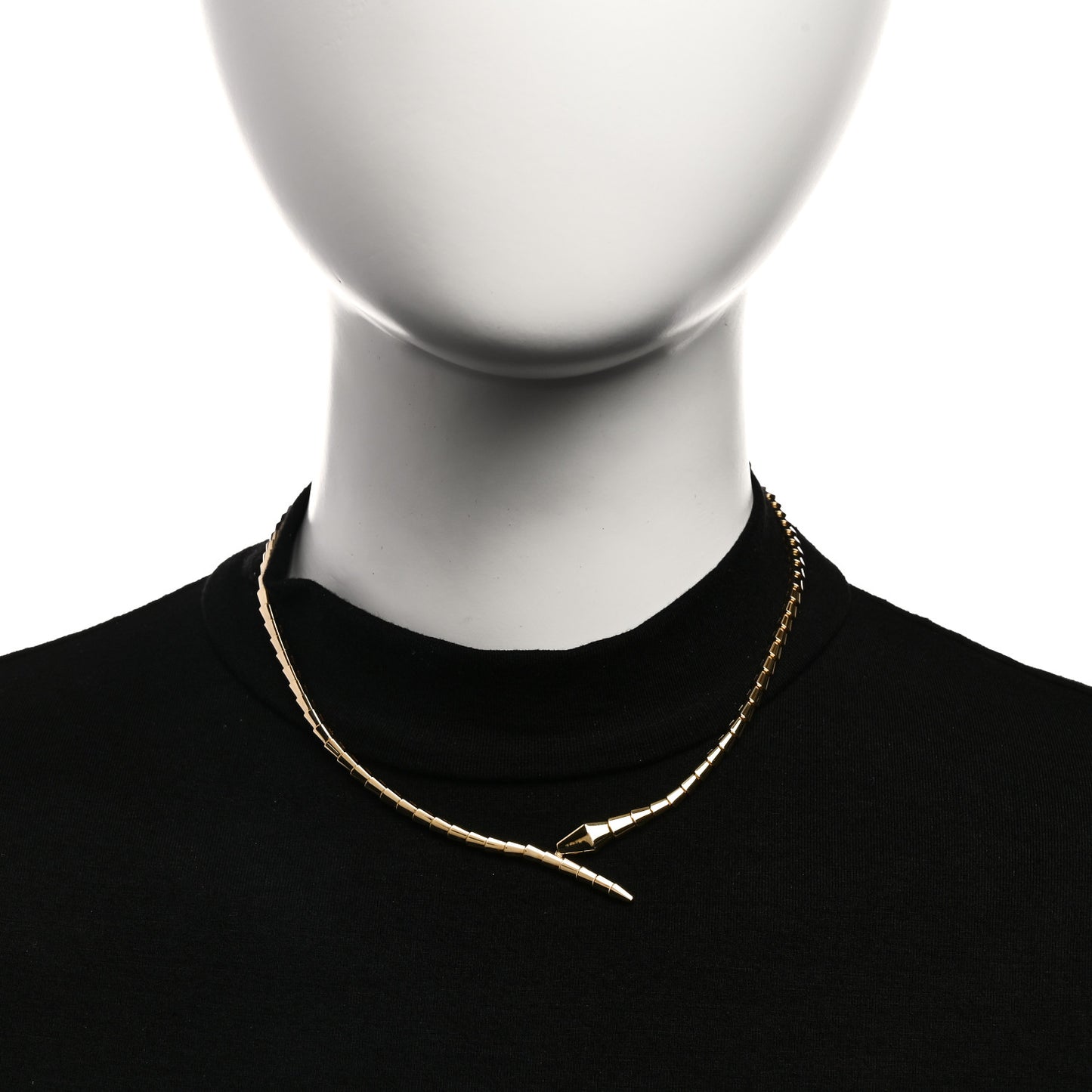 18K Yellow Gold Serpenti Viper Choker Necklace