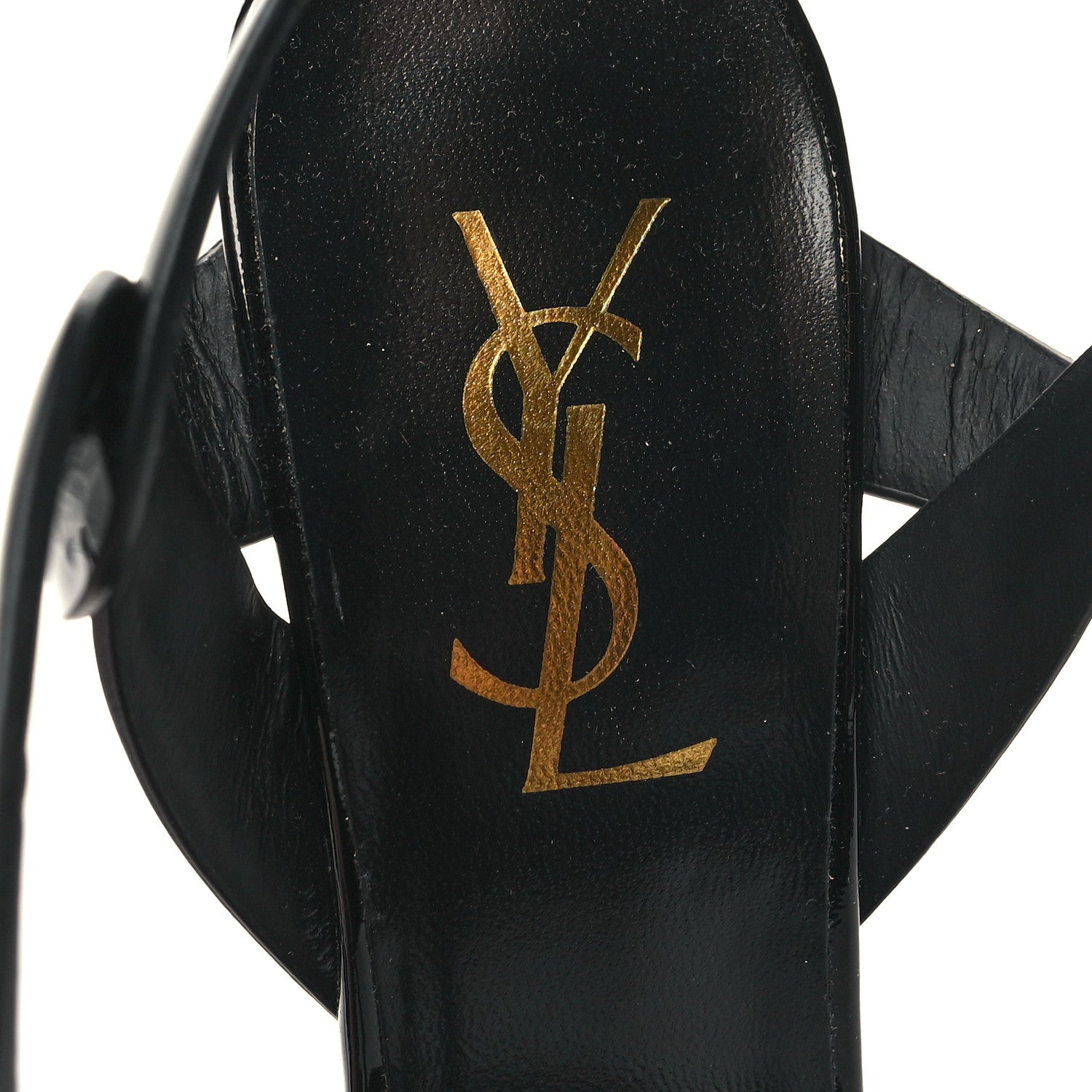 Saint Laurent Patent Tribute 105 Platform Sandals 36 Black 8 of 8