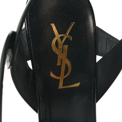 Saint Laurent Patent Tribute 105 Platform Sandals 36 Black 8 of 8